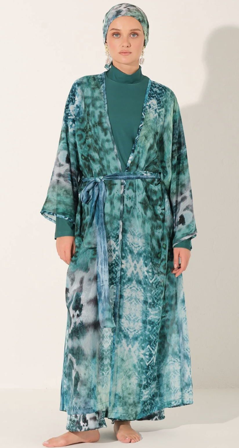 Emerald Printed Beach Pareo
